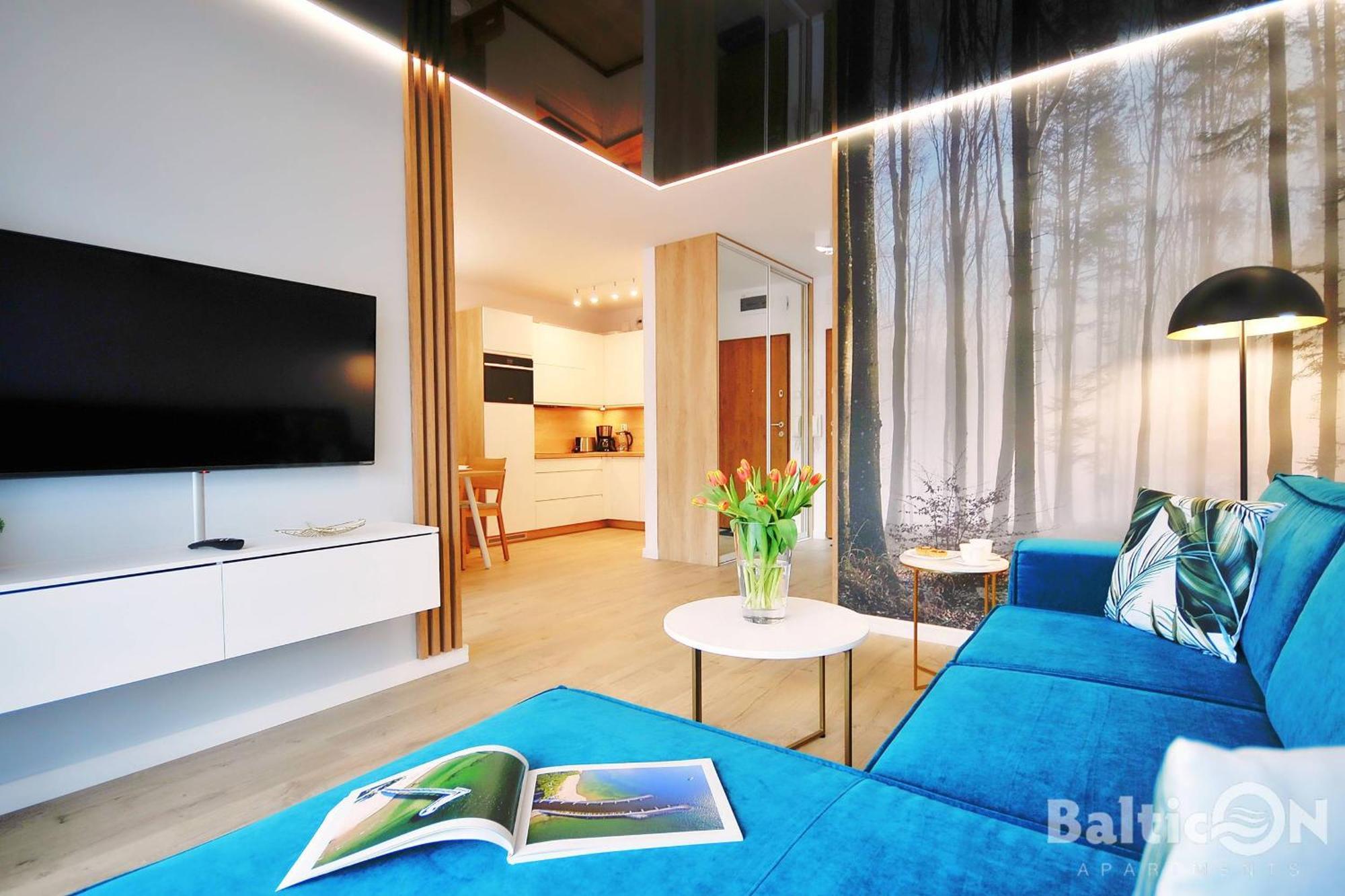 Apartamenty Balticon Nadmorskie Tarasy 코워브제크 객실 사진