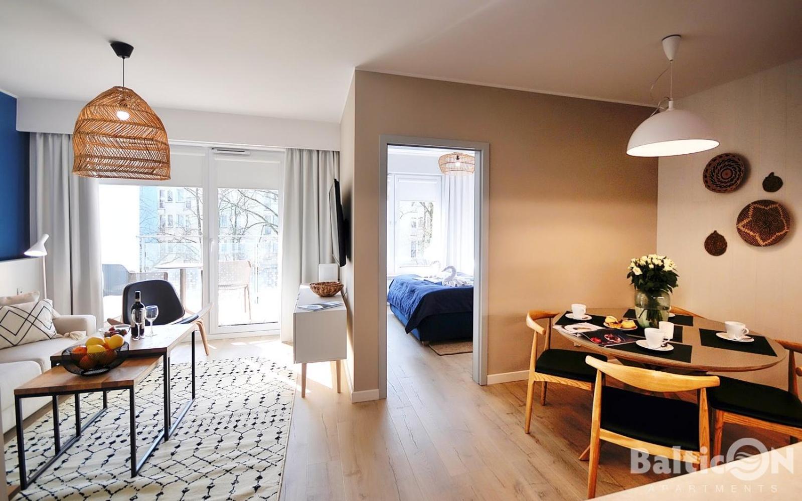 Apartamenty Balticon Nadmorskie Tarasy 코워브제크 객실 사진